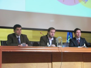 Juan Pablo Morales Montecinos (Pol. Farmaceuticas), José Luis Cárdenas (L.Chile) y Pablo Santa Cruz (Medicos sin marca)